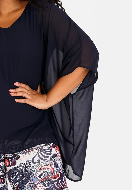 Polkadot - Butterfly Top Navy
