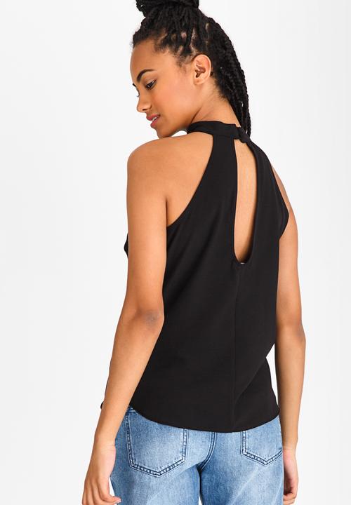 c(inch) - Open Back Top Black