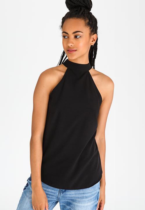 c(inch) - Open Back Top Black