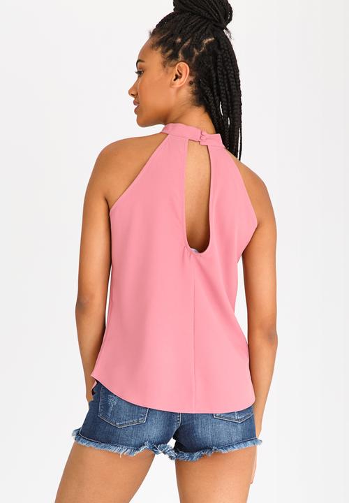 c(inch) - Open Back Top Pale Pink