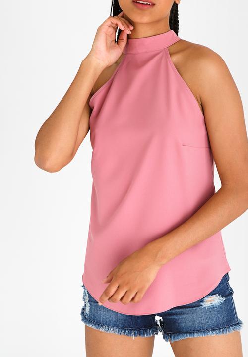 c(inch) - Open Back Top Pale Pink