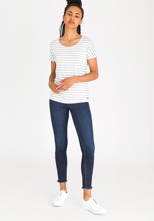 JEEP - Yarndye Stripe Top Grey