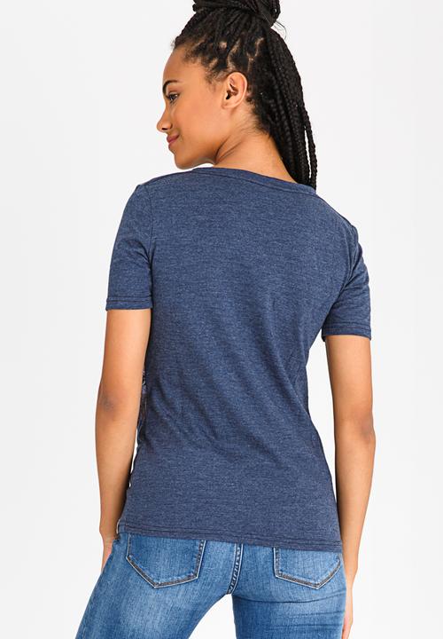JEEP - Short Sleeve Printed Tee Navy