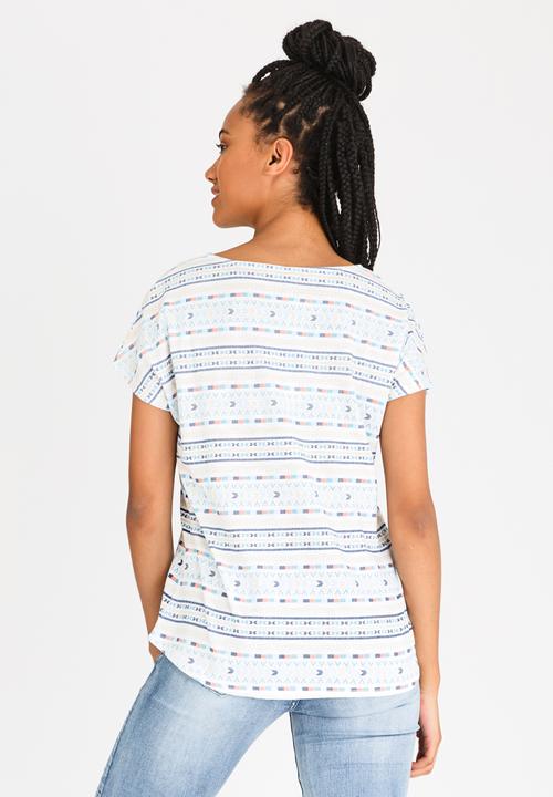 JEEP - All Over Printed Tee Aqua