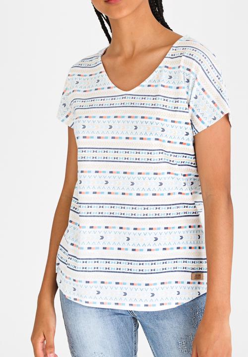 JEEP - All Over Printed Tee Aqua