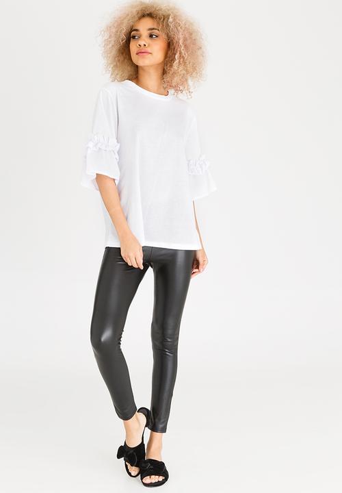 STYLE REPUBLIC - Frill Sleeve T-shirt White