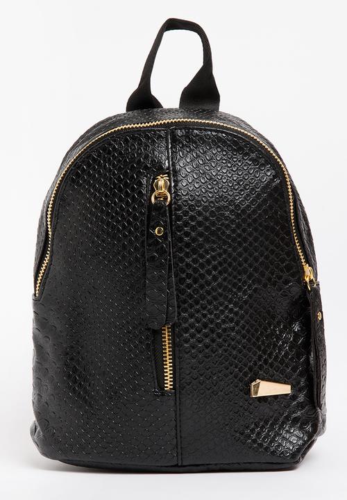 Pop Candy - Girls Pu  Backpack Black