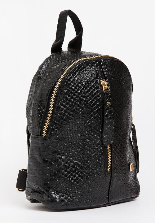 Pop Candy - Girls Pu  Backpack Black
