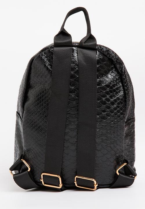 Pop Candy - Girls Pu  Backpack Black
