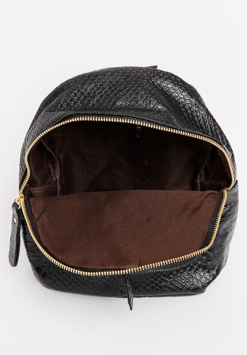 Pop Candy - Girls Pu  Backpack Black