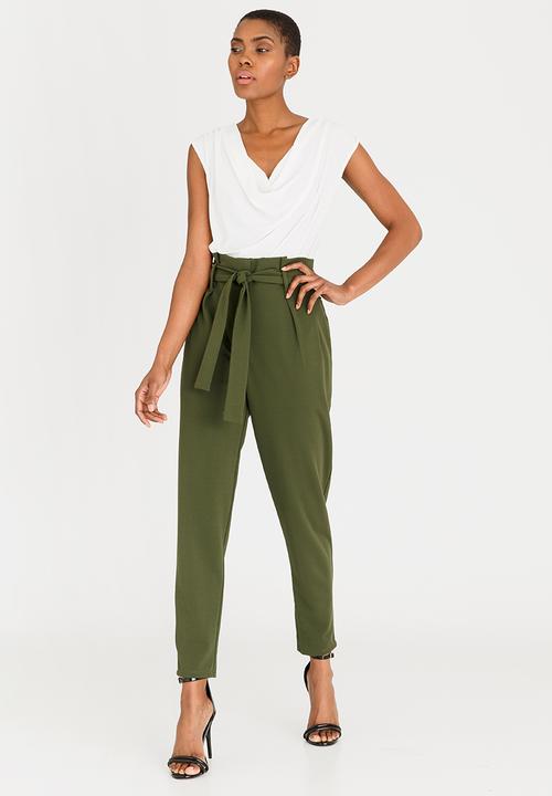 full length paper bag pants