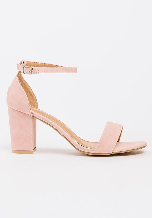 pink ankle strap heels