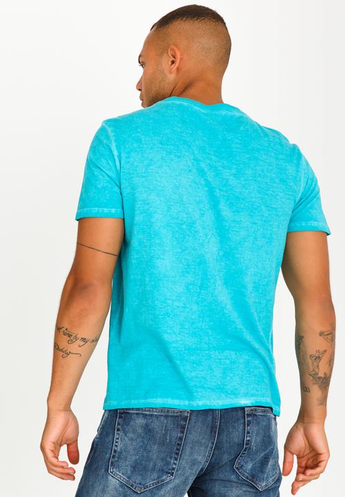 GUESS - Basic City Logo Crew Tee Mid Green