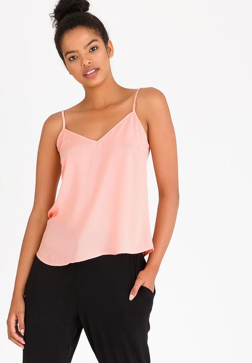 edit - Strappy Top with Adjustable Straps Mid Pink