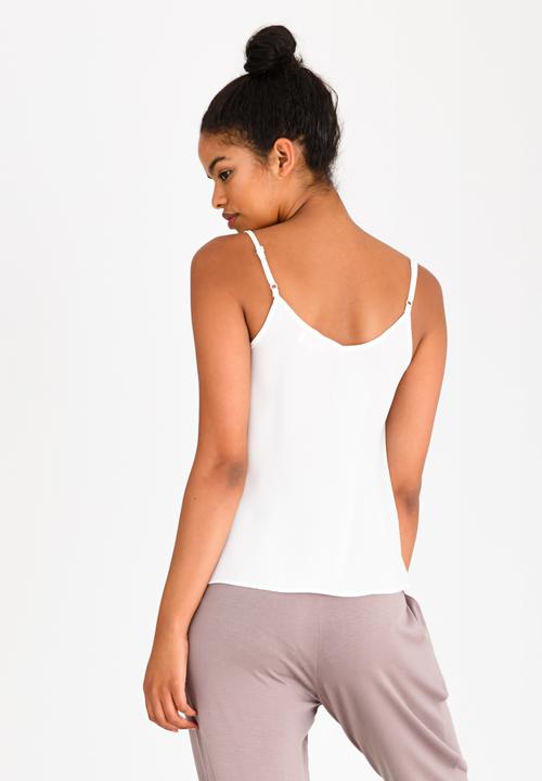 edit - Strappy Top with Adjustable Straps White