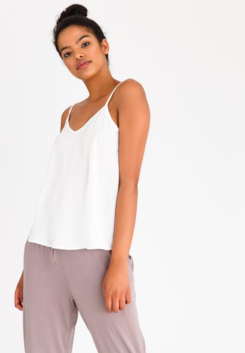 edit - Strappy Top with Adjustable Straps White