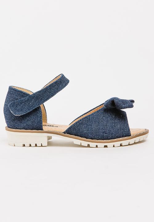 Foot Focus - Girls Sandal With Bow Blue