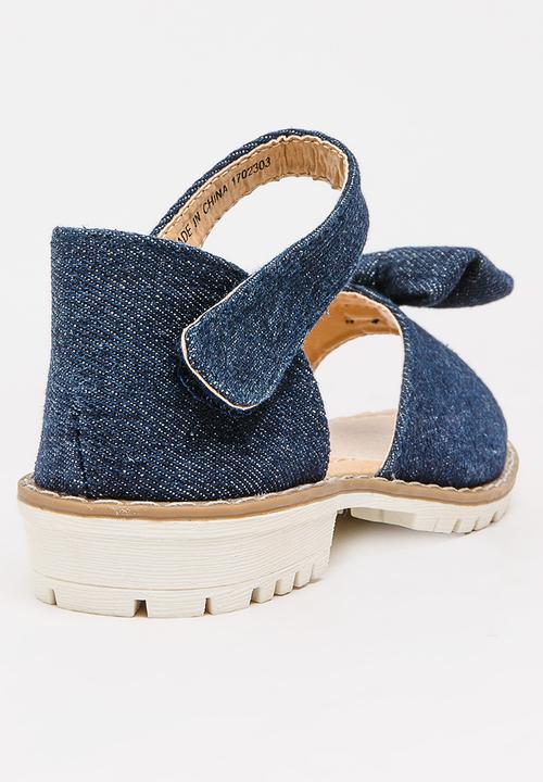 Foot Focus - Girls Sandal With Bow Blue