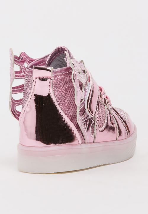 Pop Candy - Girls Light Up Sneaker Mid Pink
