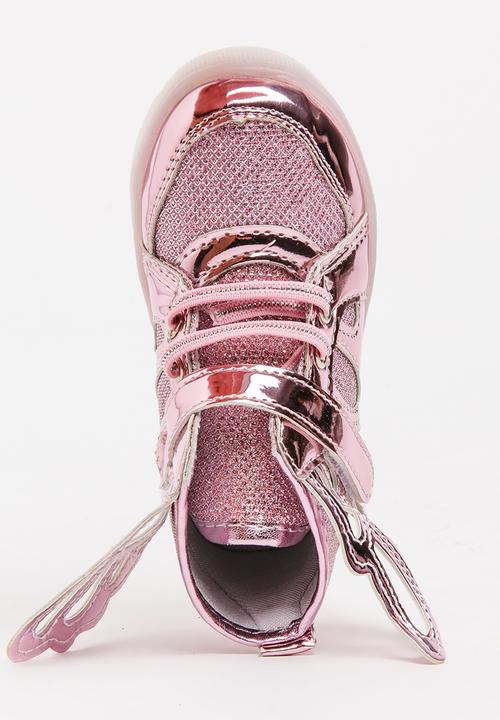 Pop Candy - Girls Light Up Sneaker Mid Pink