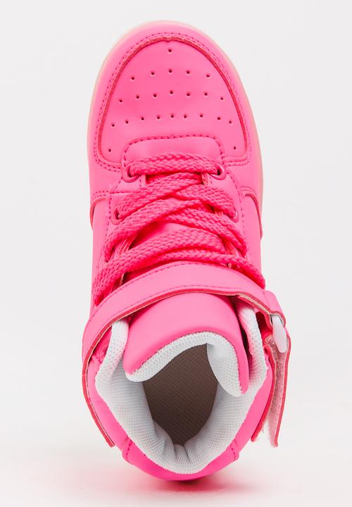 Pop Candy - Girls Light Up Sneaker Mid Pink