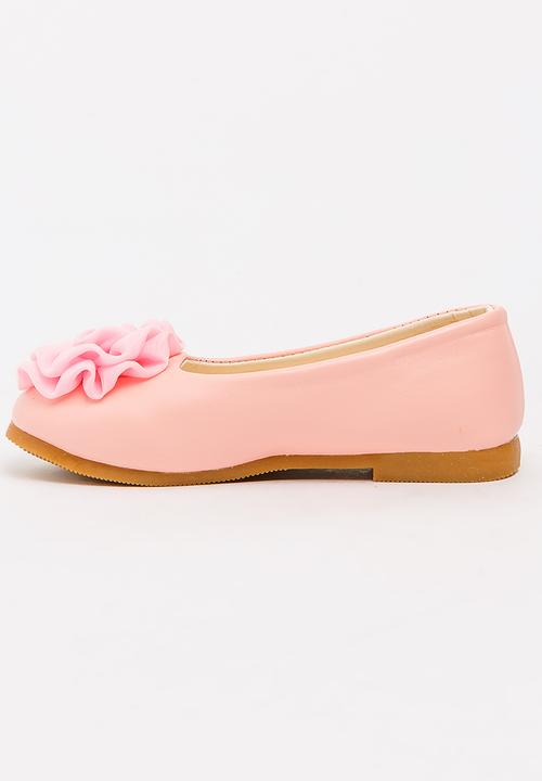 Pop Candy - Girls Flower Pump Pale Pink