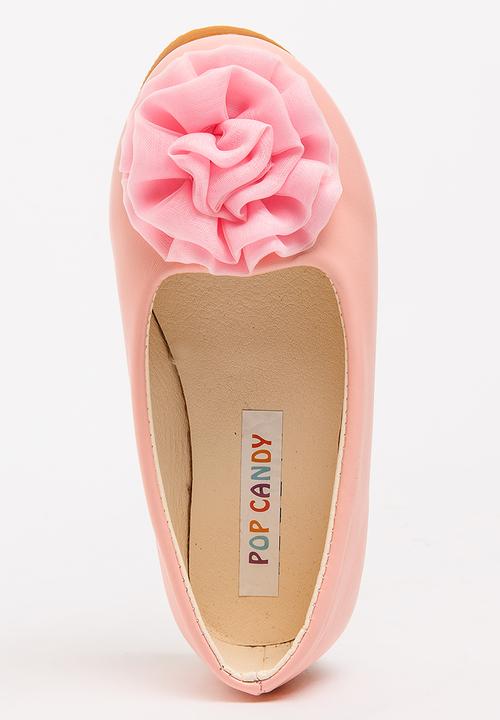 Pop Candy - Girls Flower Pump Pale Pink