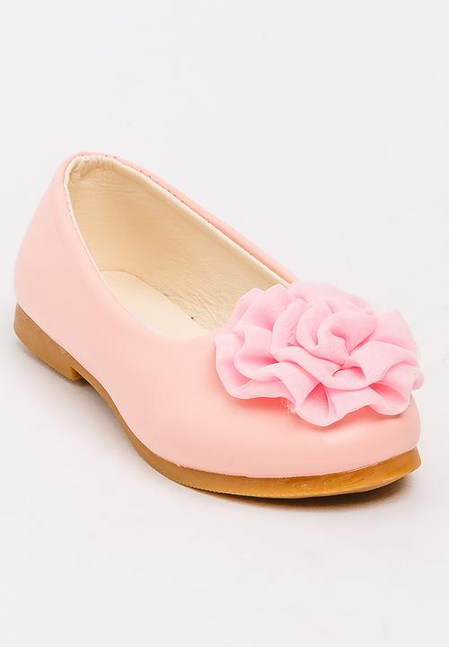 Pop Candy - Girls Flower Pump Pale Pink