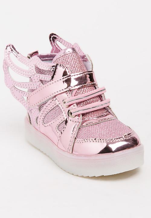 Pop Candy - Girls Light Up Sneaker Mid Pink
