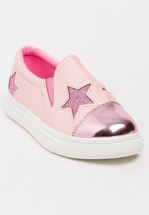 Pop Candy - Printed Slip On Sneaker Mid Pink