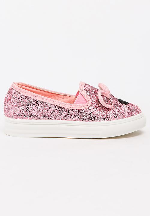 Pop Candy - Girls Glitter  Sneaker Mid Pink