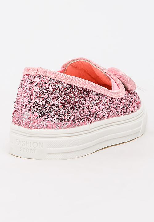 Pop Candy - Girls Glitter  Sneaker Mid Pink