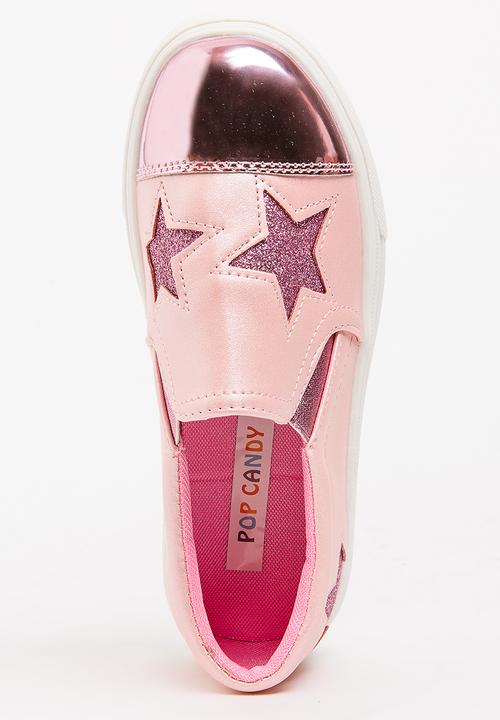 Pop Candy - Printed Slip On Sneaker Mid Pink