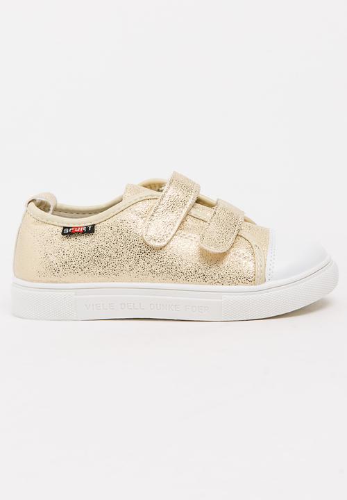 Pop Candy - Girls Metallic Sneaker Gold