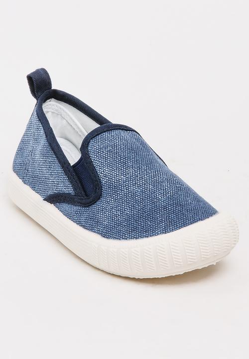 Pop Candy - Boys Slip On Sneaker Navy
