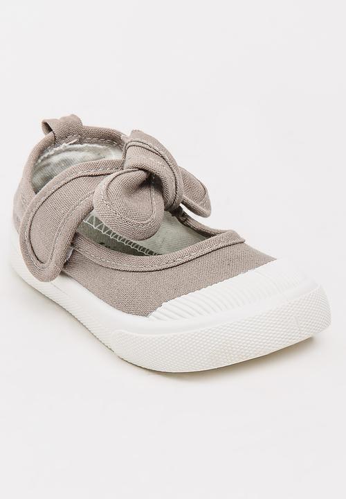 Pop Candy - Girls Bow Pump Grey