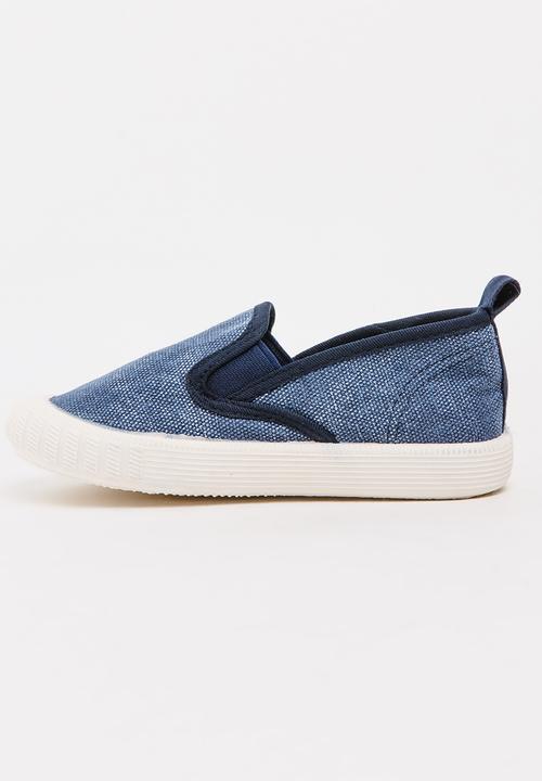 Pop Candy - Boys Slip On Sneaker Navy