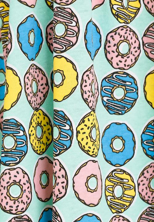 Twin Clothing - Donut Printed Dress Multi-colour