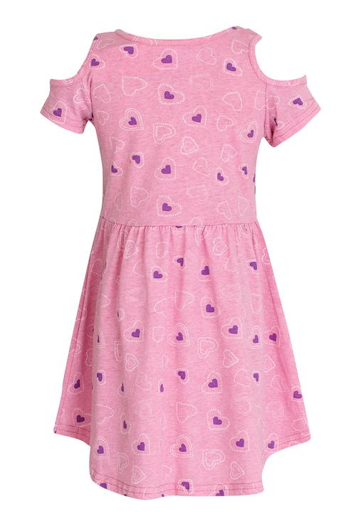 Twin Clothing - Heart Printed Dress Multi-colour