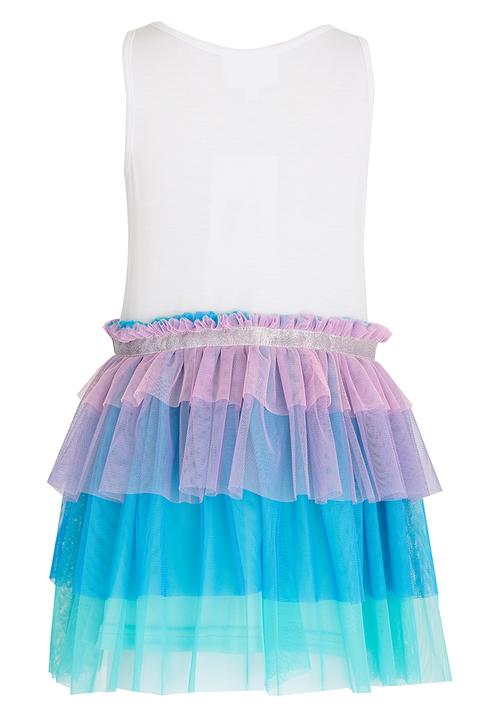 See-Saw - Tiered Mesh Dress Multi-colour