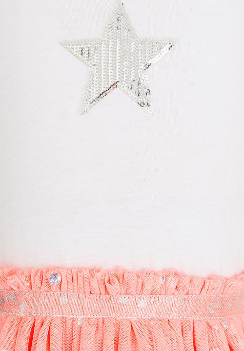 See-Saw - Tiered Mesh Dress Multi-colour