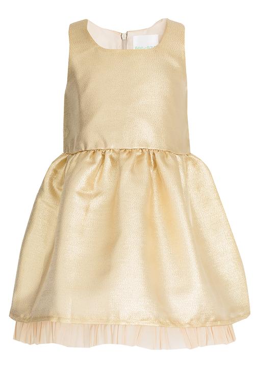 See-Saw - Fit & Flare Dress Gold