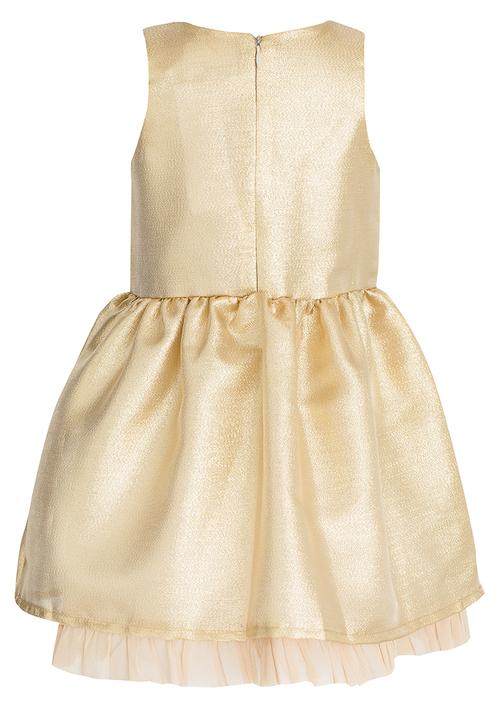See-Saw - Fit & Flare Dress Gold