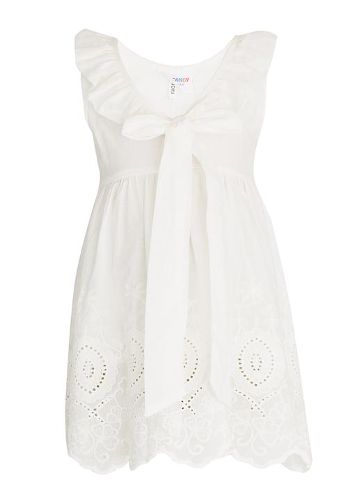 Pop Candy - Anglaise Detail Dress White