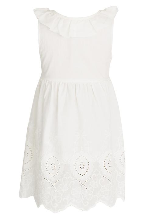Pop Candy - Anglaise Detail Dress White