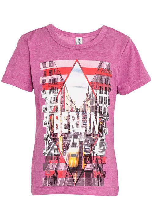 Twin Clothing - Printed Boys Tee Mid Purple