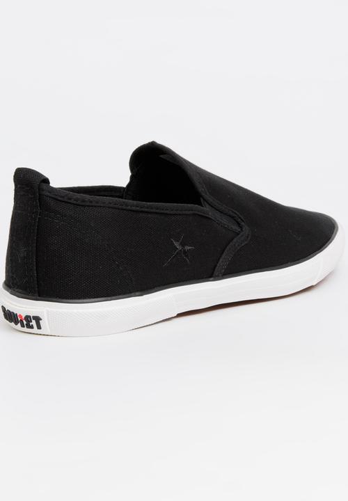 SOVIET - Olympus Canvas Slip On Sneakers Black