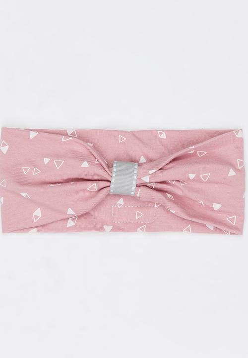 Pickalilly - Girls Printed Headband Pale Pink