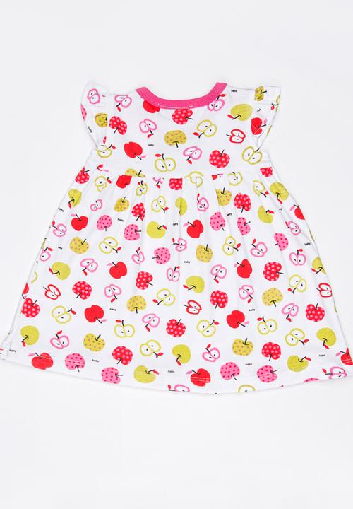 Pop Candy - Girls Jersey  Printed Dress Multi-colour