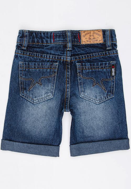 SOVIET - B Monaco Denim Shorts Blue